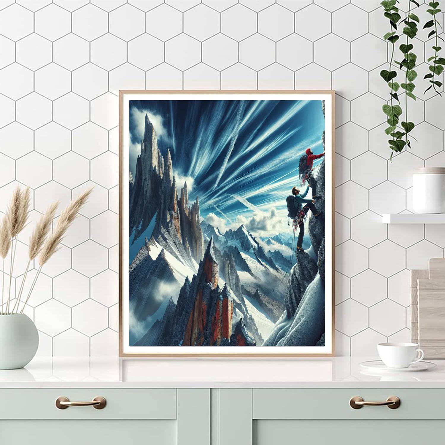 Mountain Climb Adventure Number Painting