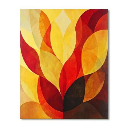 Nandalal Bose Inspired Solstice Glow  Painting Number Kit