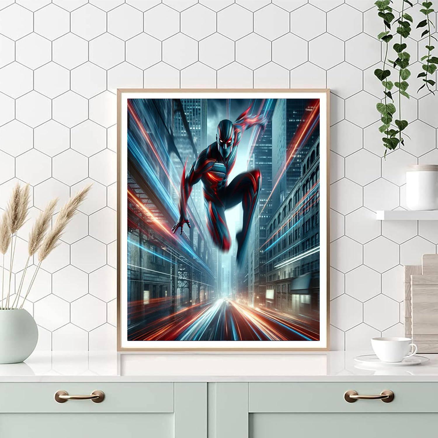 Spider-man's City Swing Paint By Numbers