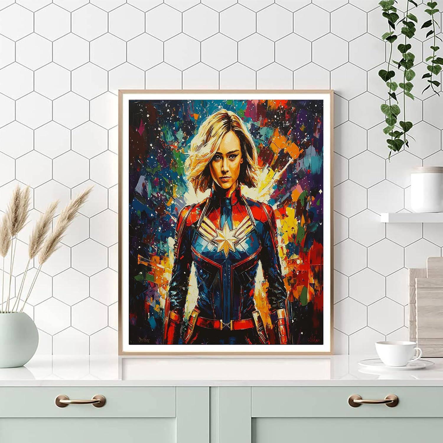 Brie Larson: The Strength Of Captain Marvel Unleashed Numbered Painting Kits