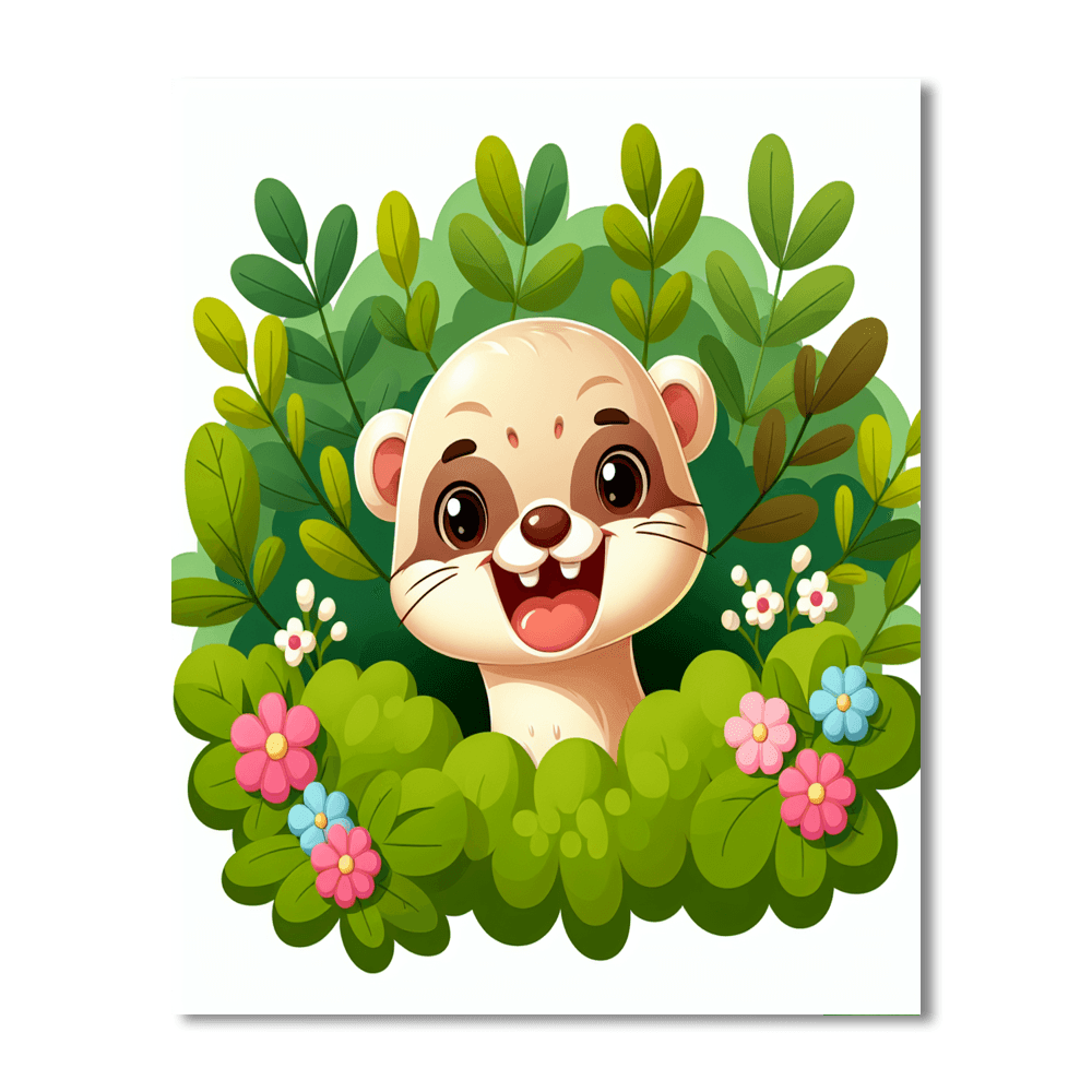 Friendly Ferret Paint By Color