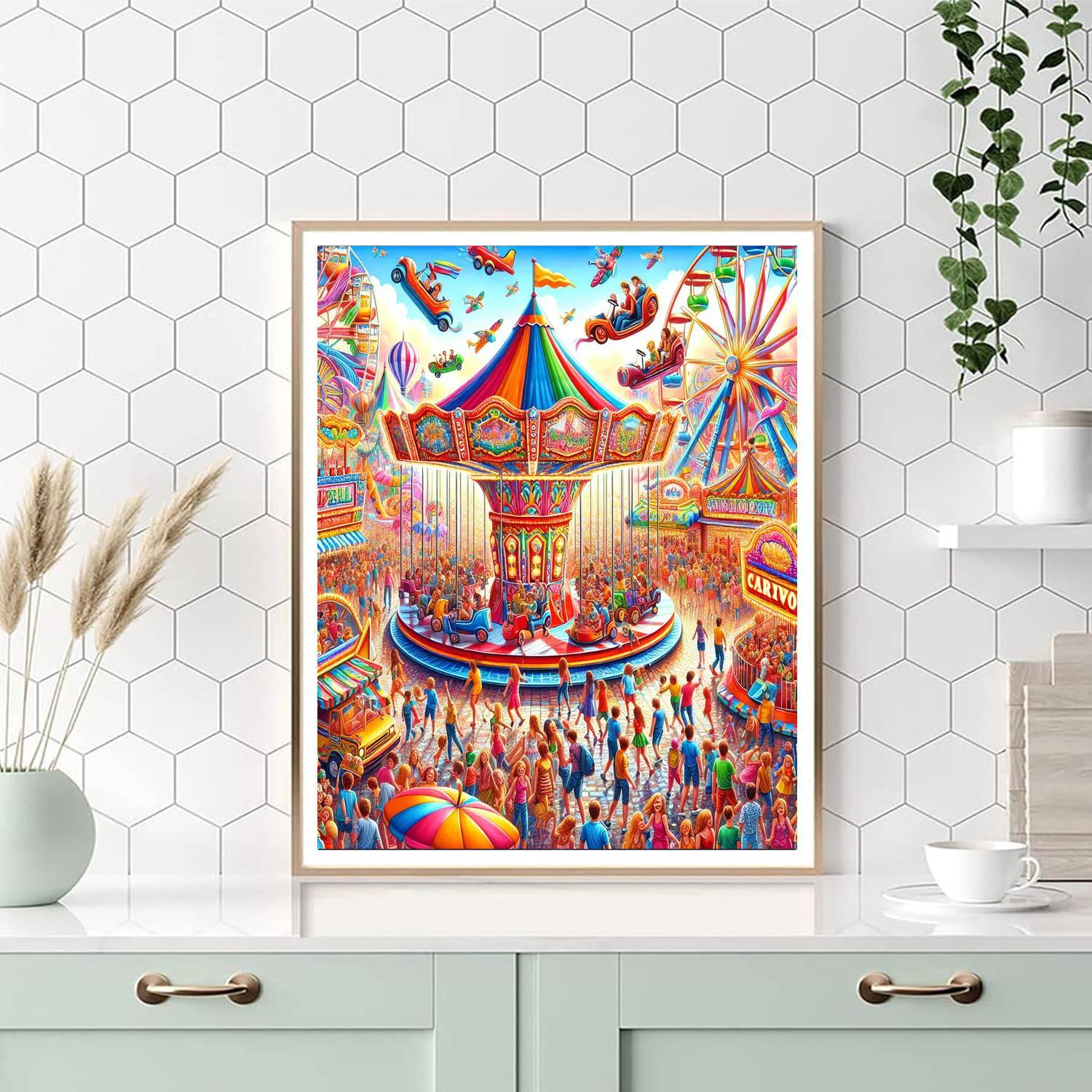Lively Summer Carnival Numbered Painting Kits