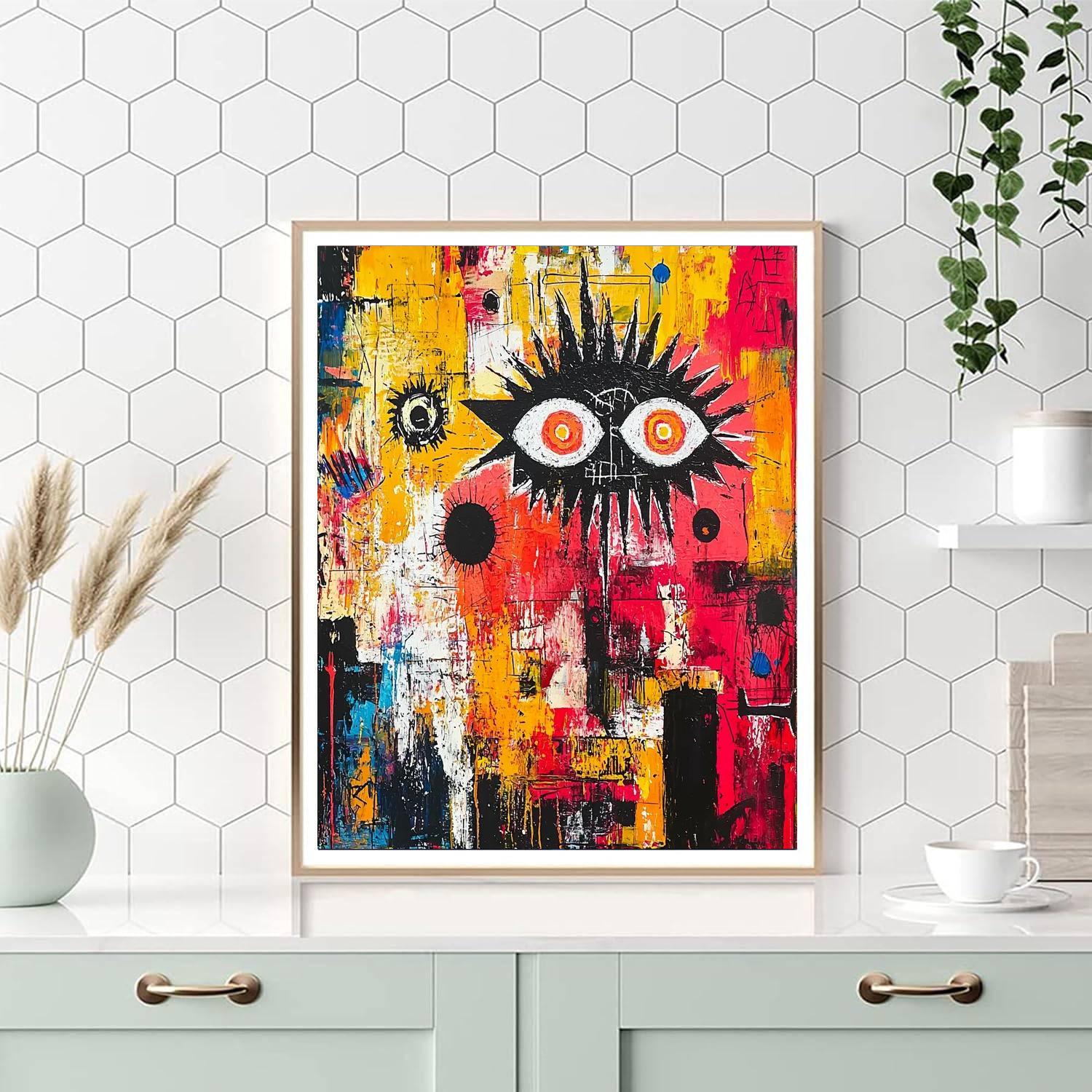 Jean-Michel Basquiat Inspired Vibrations Of Society  Numbered Painting Kits