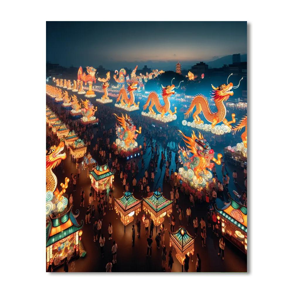 Taiwan Lantern Festival - Chiayi, Taiwan Number Painting