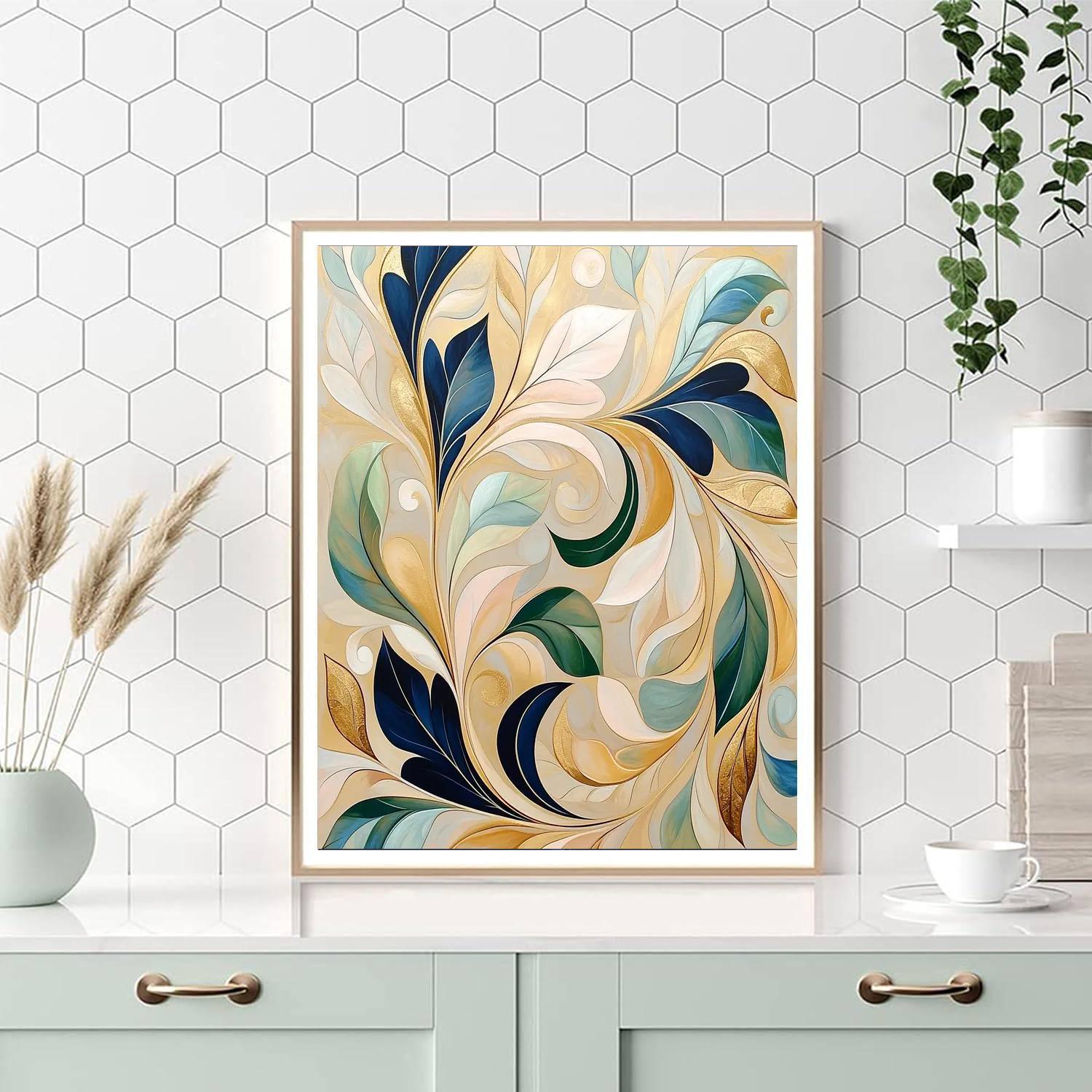 Alphonse Mucha Inspired Whispers Of Flora  Paint By Numbers