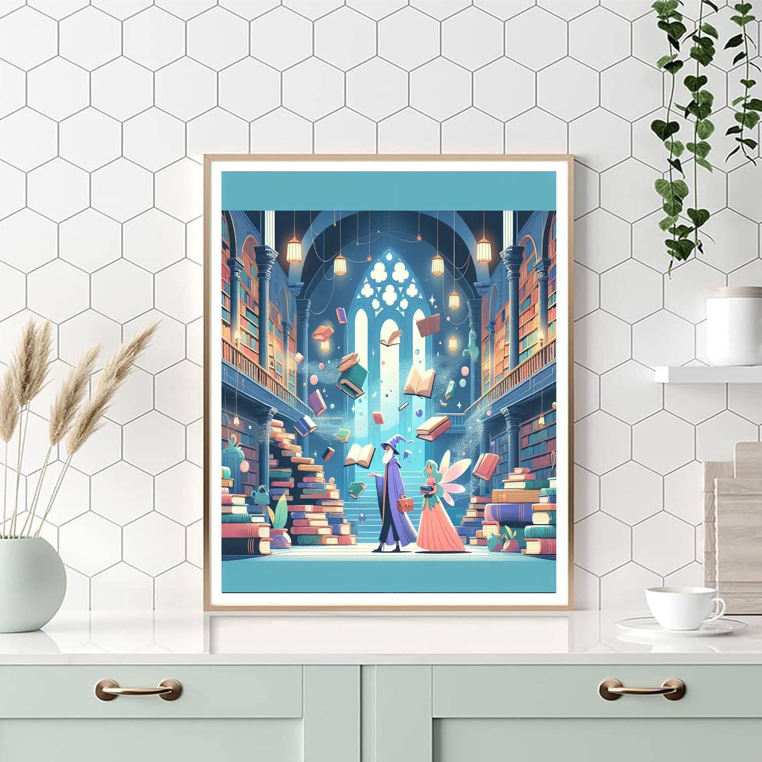 The Enchanted Library Paint By Number