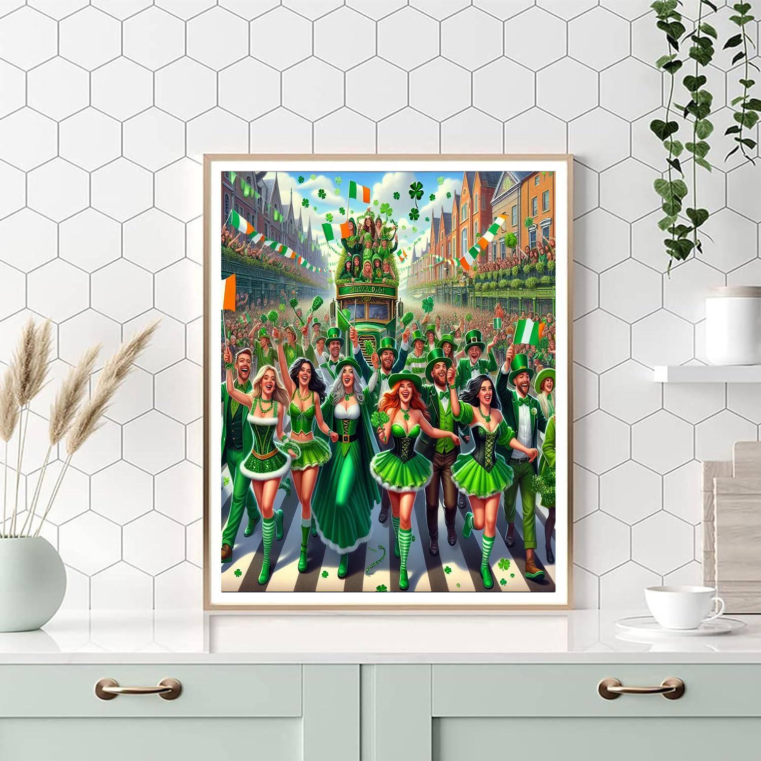 Shamrock Festival - Ireland Paint By Color