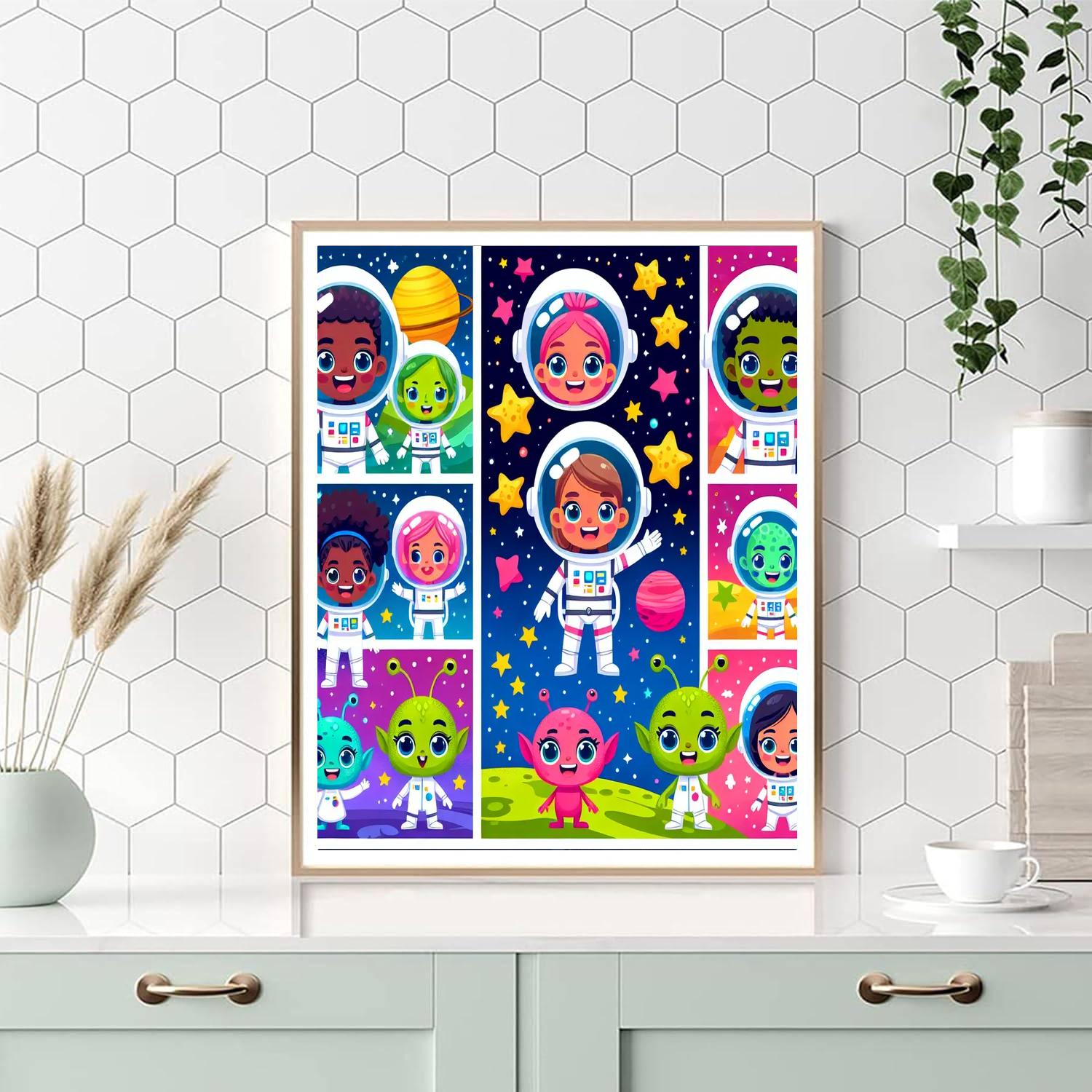 The Magical Space Journey DIY Paint By Numbers