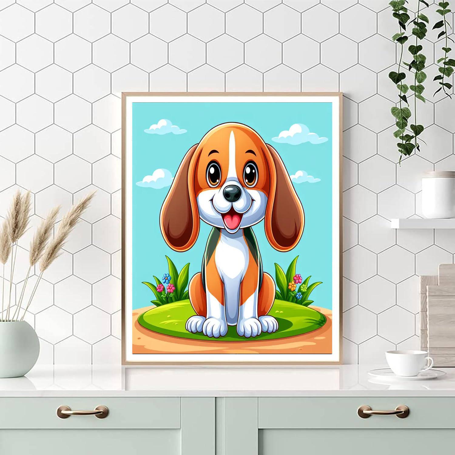 Eager Beagle Paint By Color