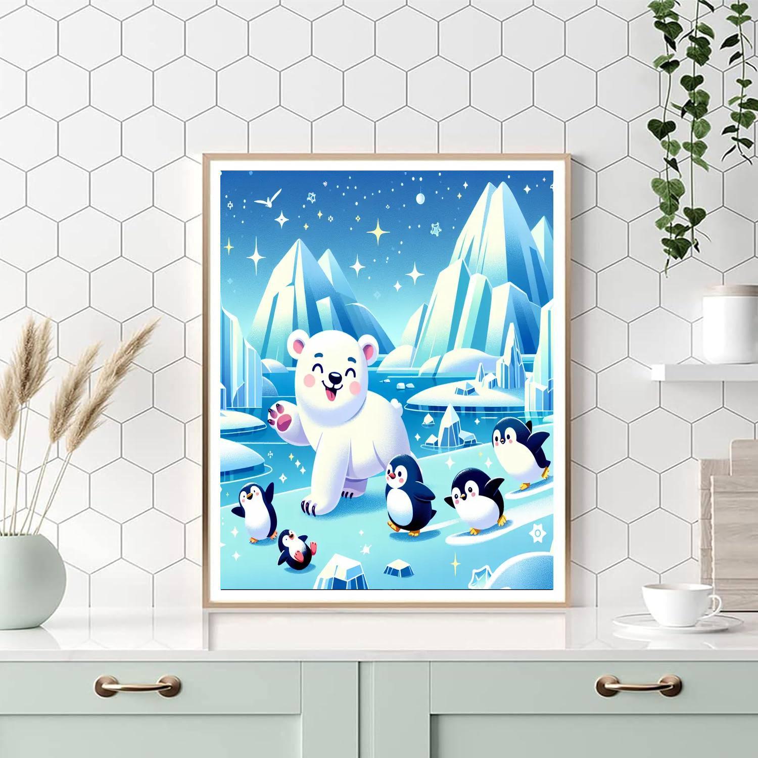 Adventure To The North Pole Painting By Numbers Kit