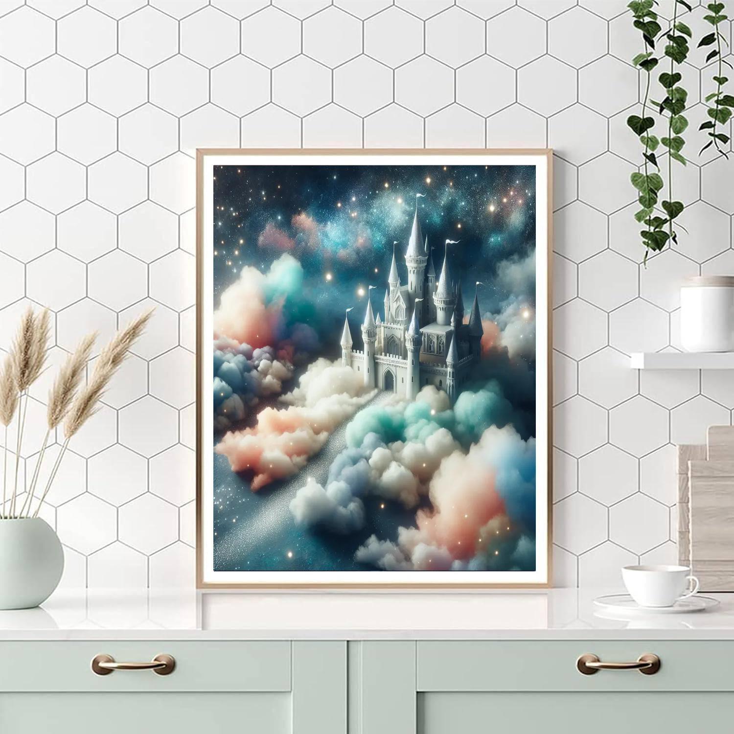 Fantasy Castle Under The Stars DIY Paint By Numbers