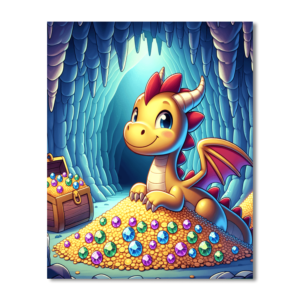 Enchanted Dragon's Lair DIY Paint By Numbers