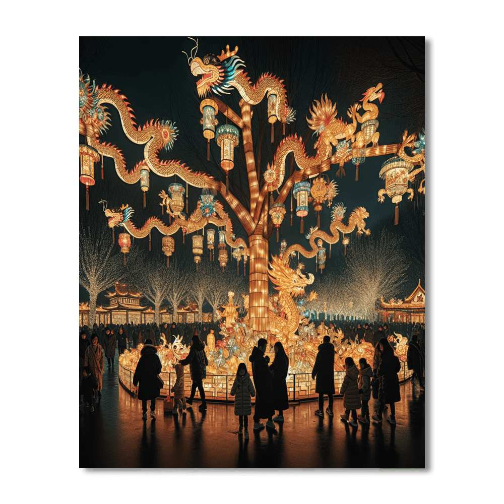 Lantern Festival - China Paint By Numbers Art