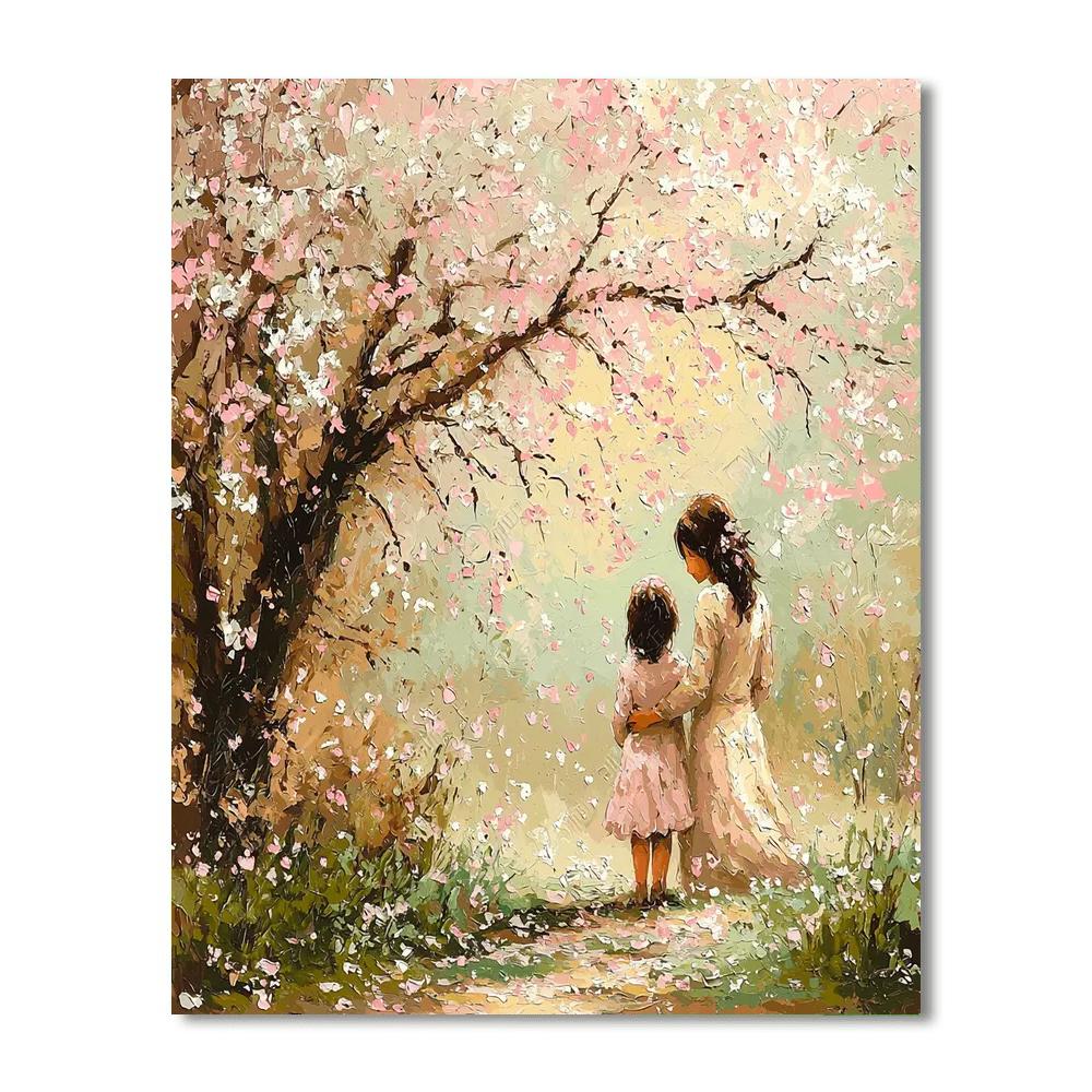 Under The Cherry Blossom Shade Paint By Numbers