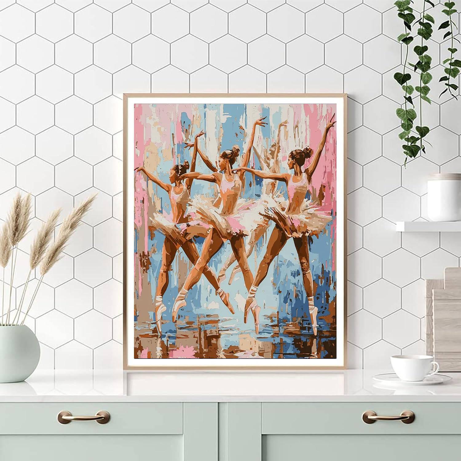 Degas Inspired Dynamic Dancers  Paint By Numbers