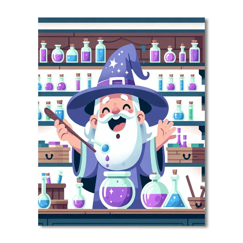 Magical Wizard's Workshop DIY Paint By Numbers