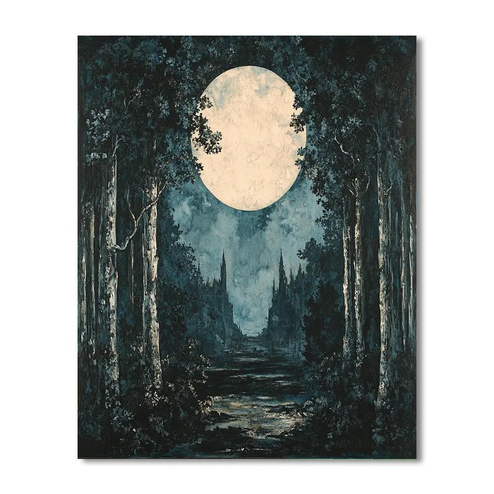 Henry Fuseli Inspired Gothic Fantasy Landscape  Paint By Numbers
