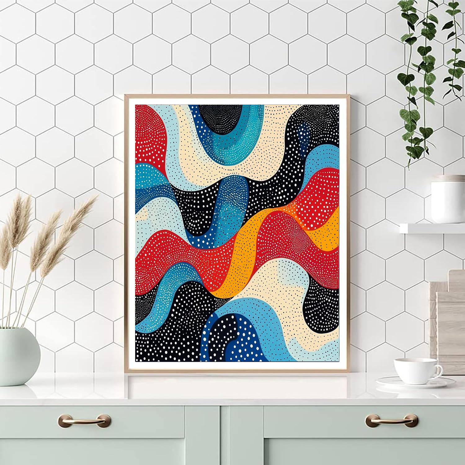 Yayoi Kusama Inspired Cosmic Dots Of Eternity  Paint By Number