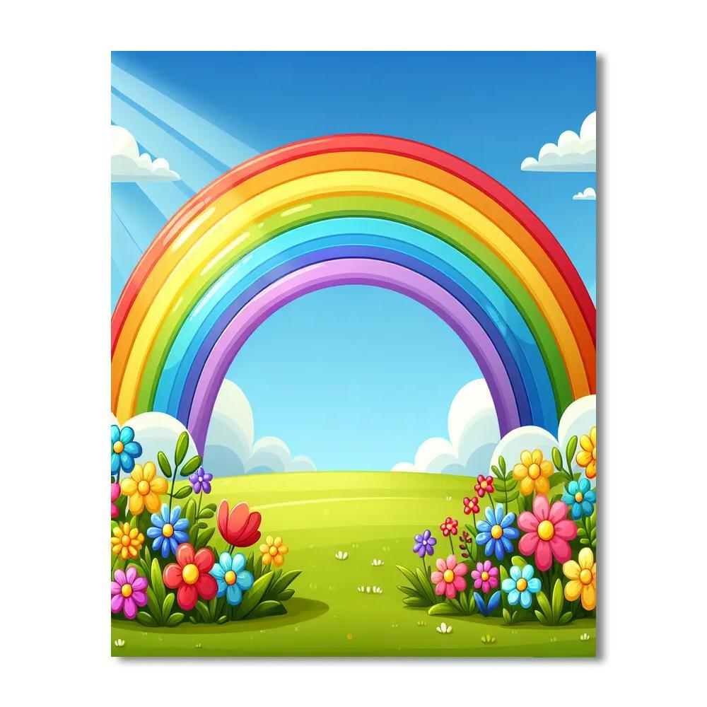 Radiant Rainbow Pathway Paint By Number