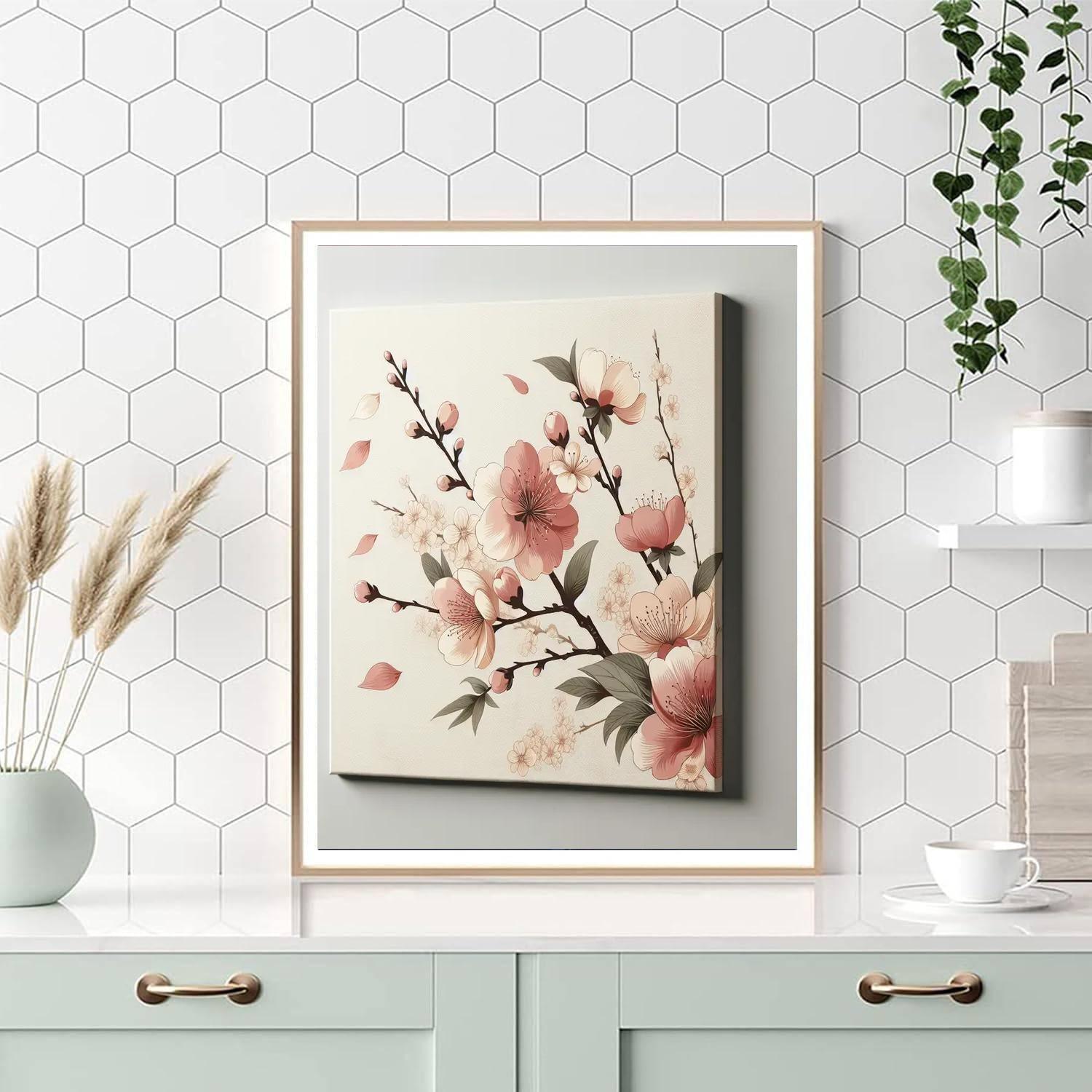 Peach Blossom Wall Art Paint By Number