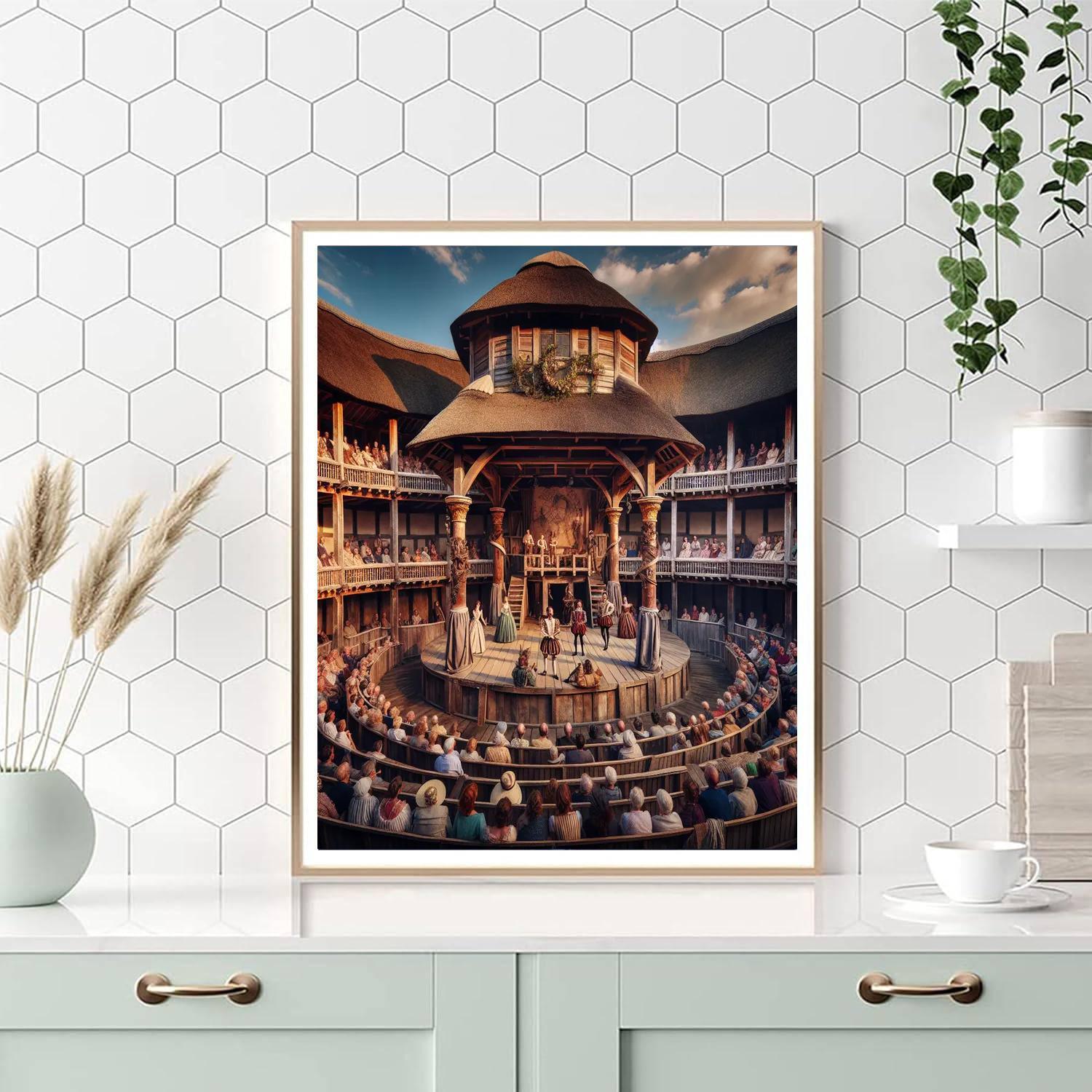 Shakespeare's Globe Theatre Season - London DIY Paint By Numbers