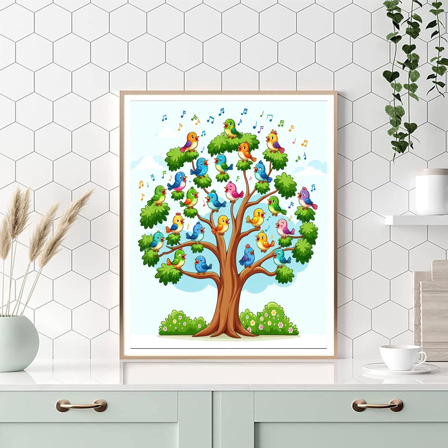 Chirpy Bird Sanctuary Numbered Painting Kits