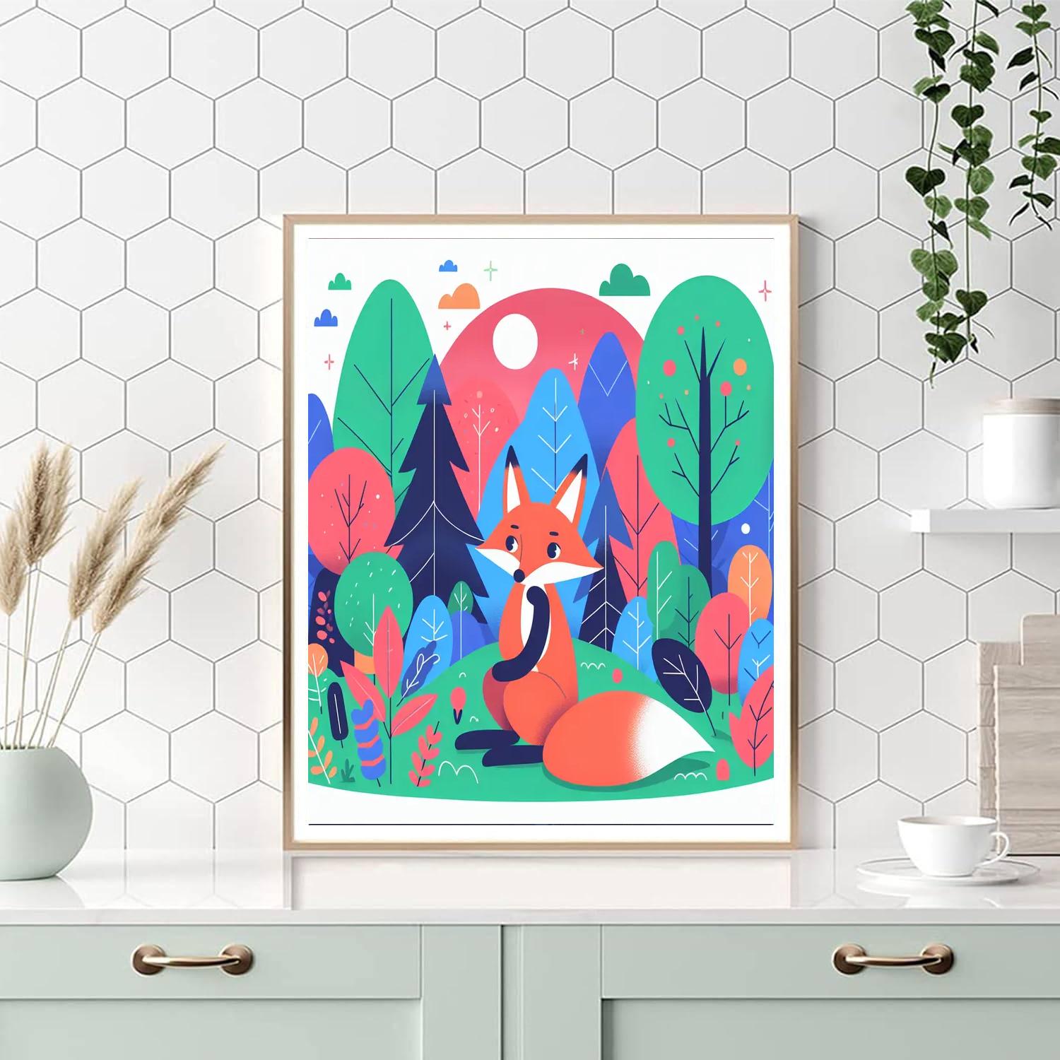 Wise Fox's Forest Secrets Paint By Numbers