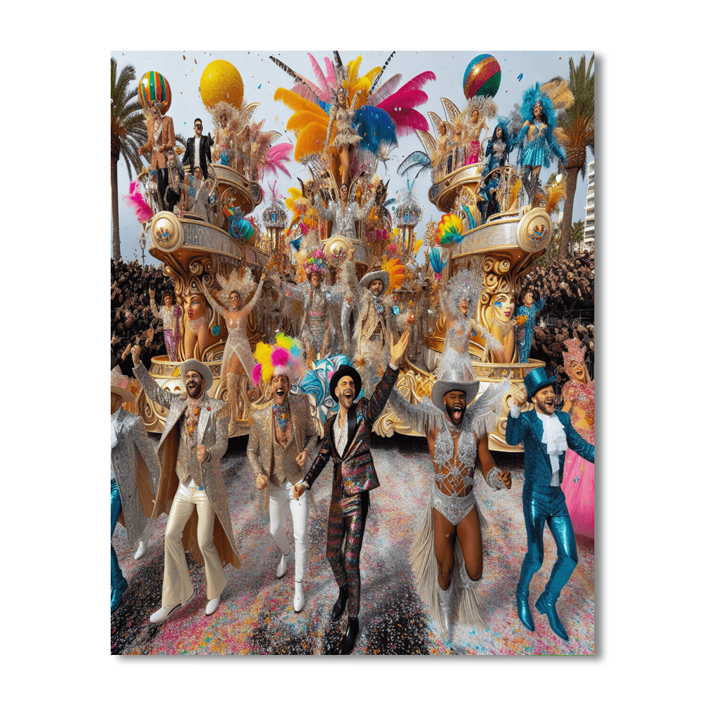 The Carnival Of Nice - France Paint By Numbers Kits
