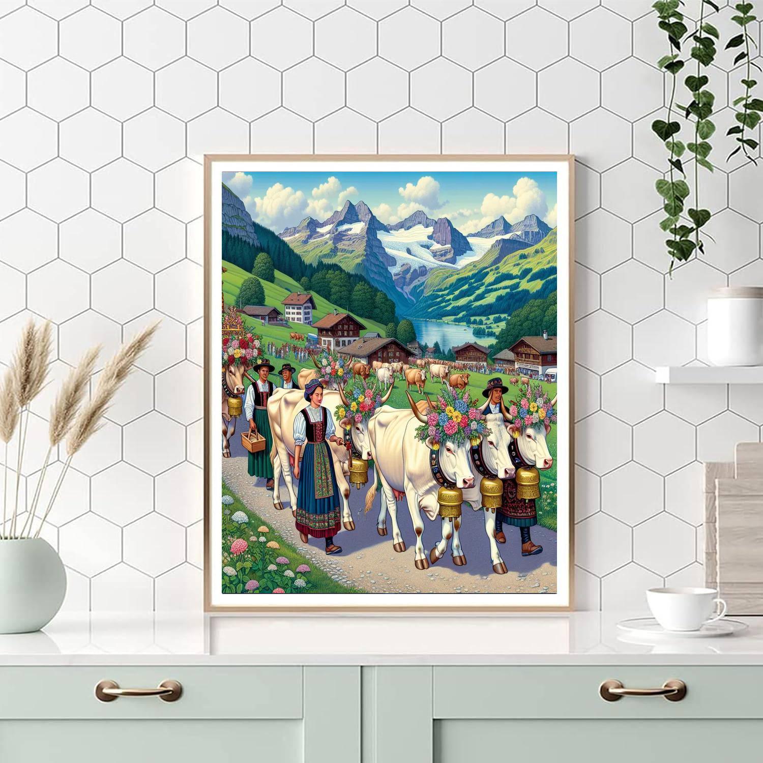 Alpabzug Festival - Switzerland Paint By Numbers Kits