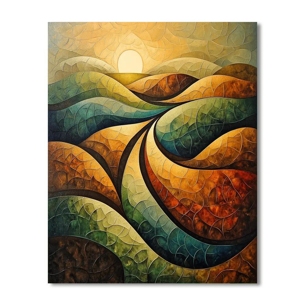 Nandalal Bose Inspired Ebb And Flow Of Life  DIY Paint By Numbers