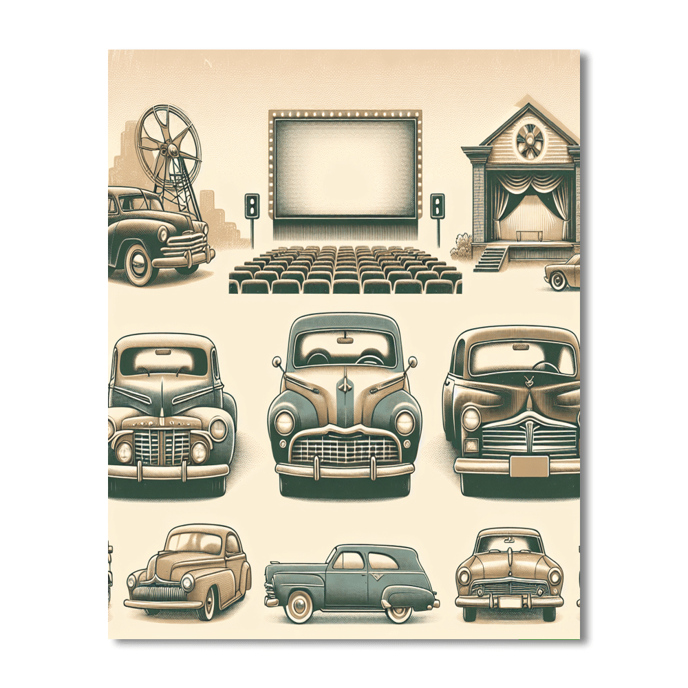 Retro Escape Paint By Numbers Art