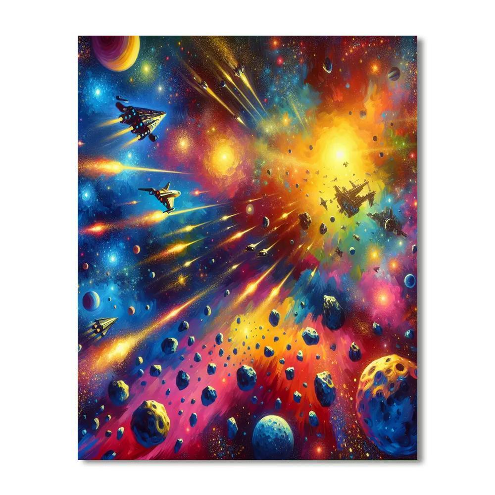 Daring Space Adventure Painting Number Kit