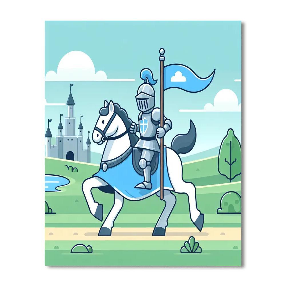 Gallant Knight's Adventure Paint By Color