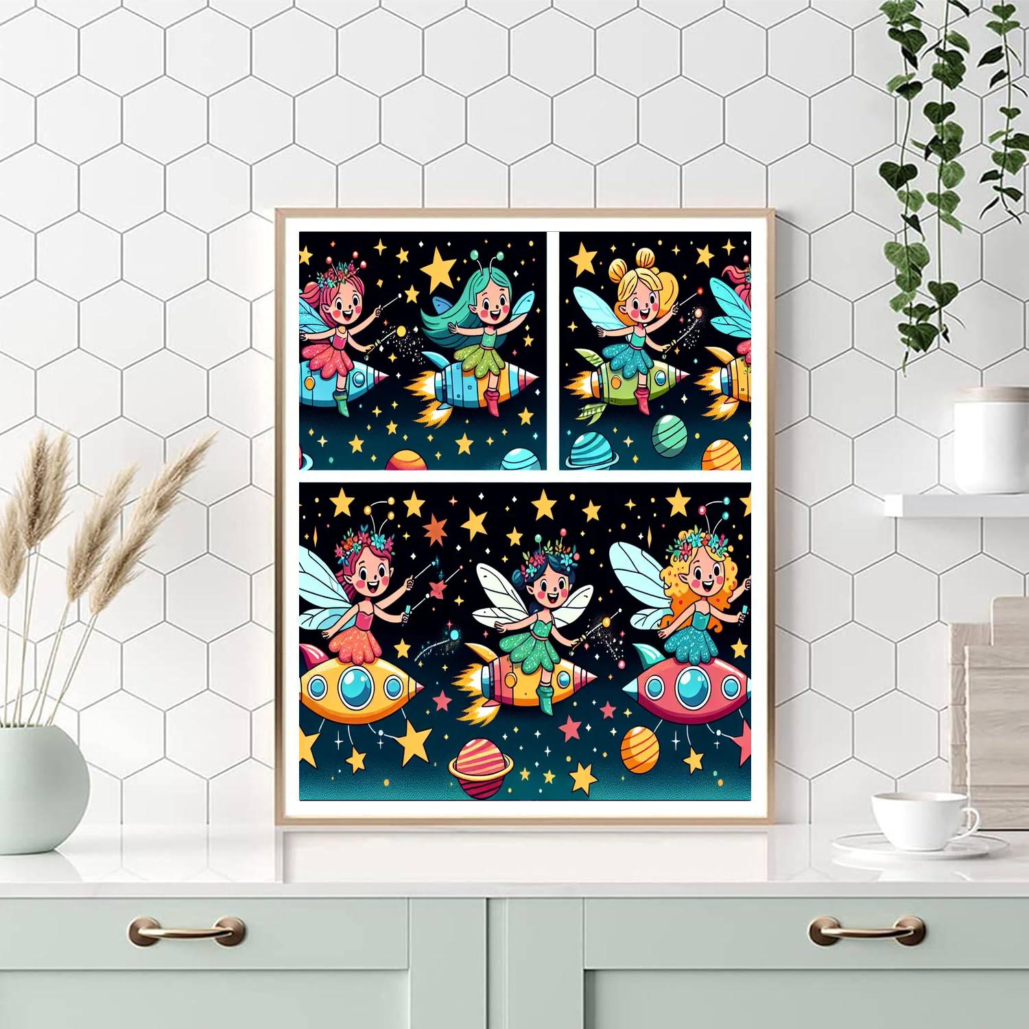 Galactic Fairies Journey Paint By Number