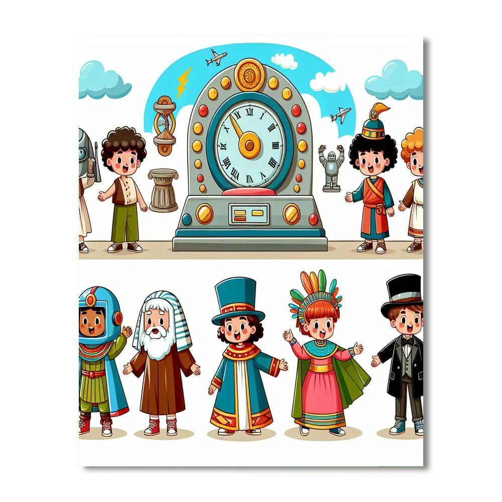 Time Travelers Club Numbered Painting Kits