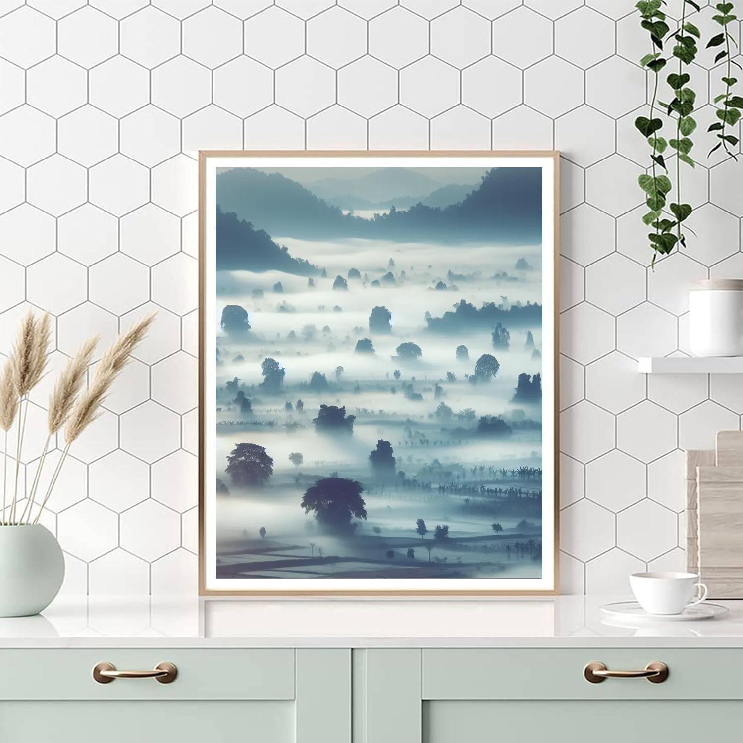 Peaceful Morning Mist Paint By Color