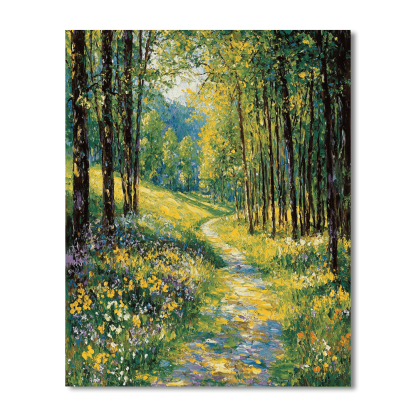 Claude Monet Inspired Forest Dreams  Painting By Numbers Kit