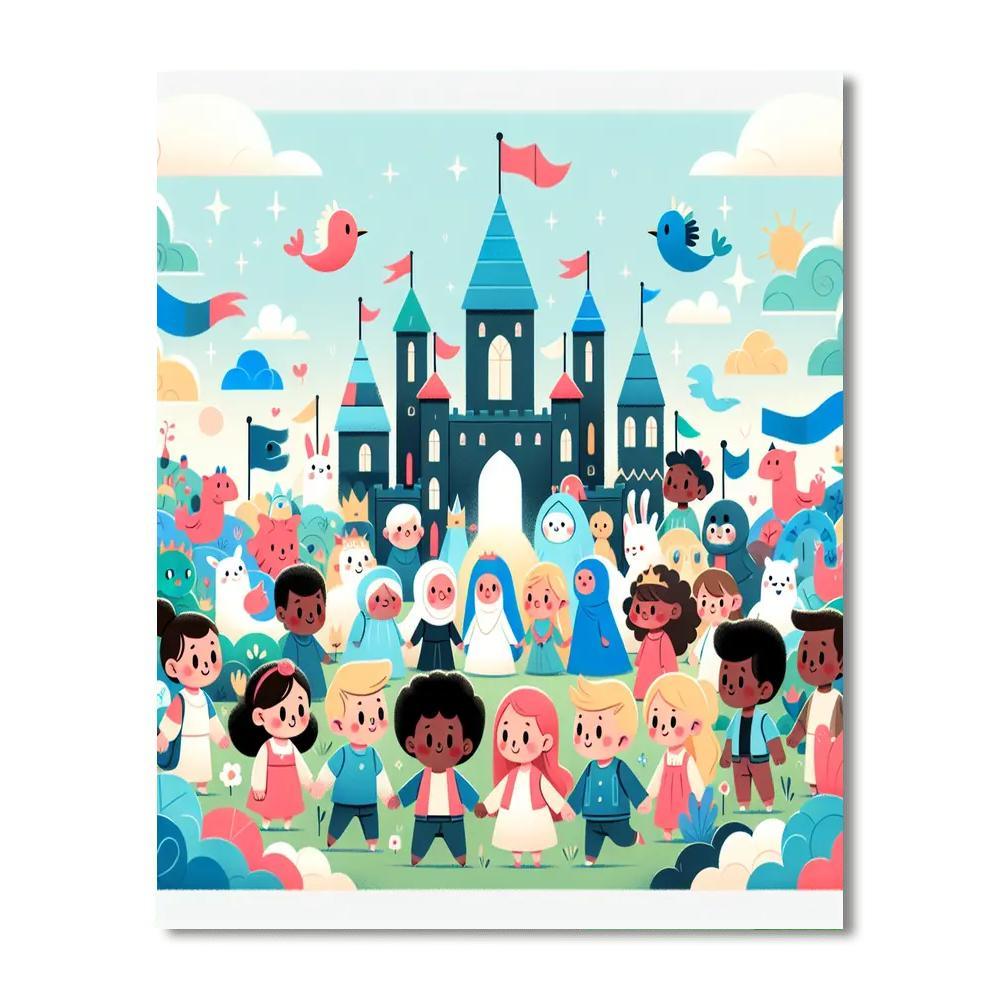 Enchanted Kingdom Numbered Painting Kits