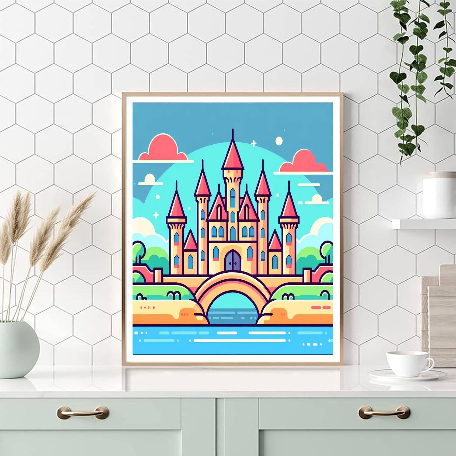 Castle Of Dreams Adventure DIY Paint By Numbers