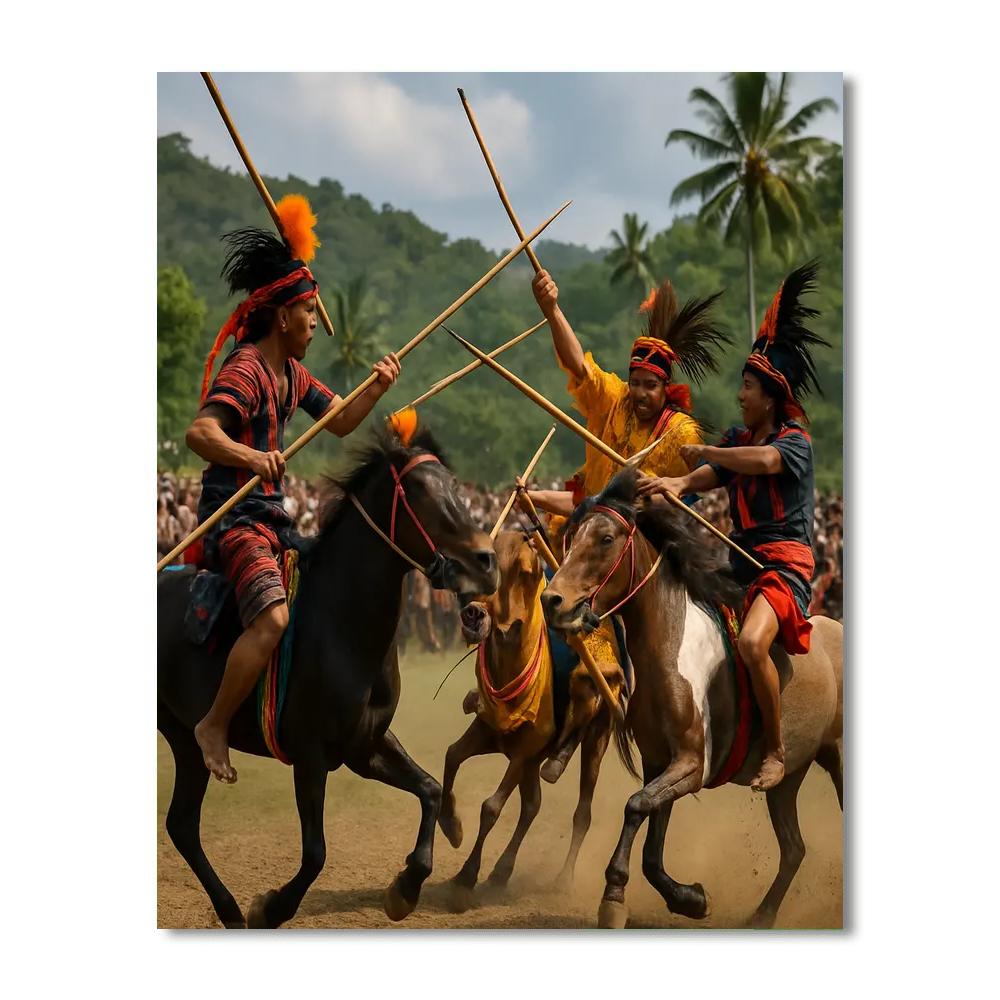 Pasola Festival - Indonesia Paint By Numbers Art