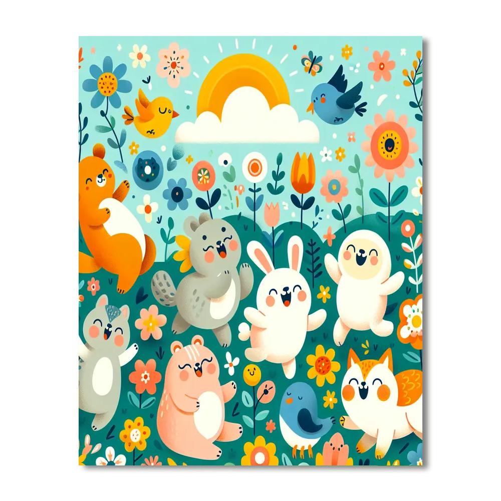 Sweet Springtime Surprises Paint By Numbers Art