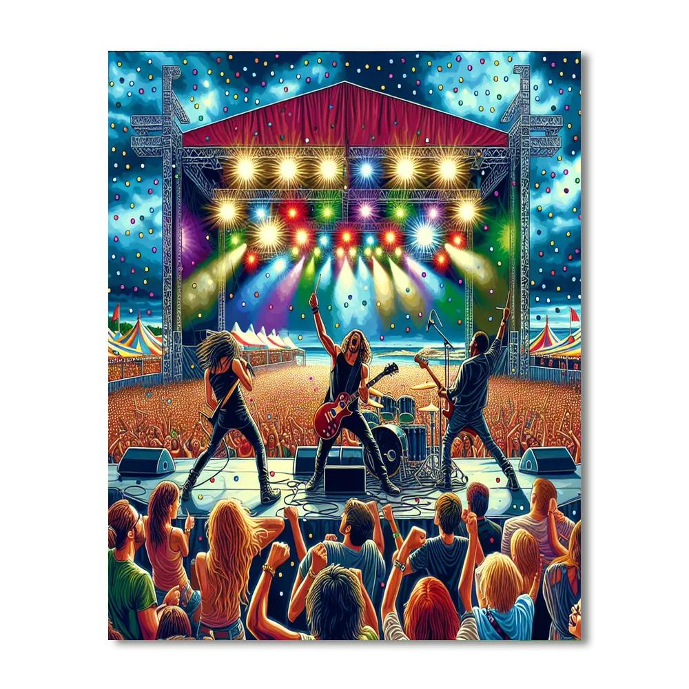 Incheon Pentaport Rock Festival - Incheon, South Korea Painting Number Kit