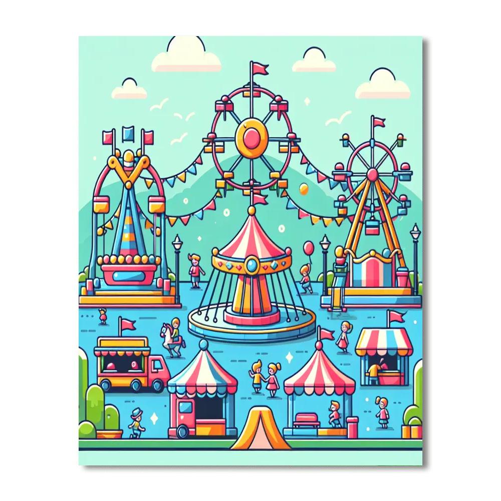 Summer Fair Spectacle Paint By Color