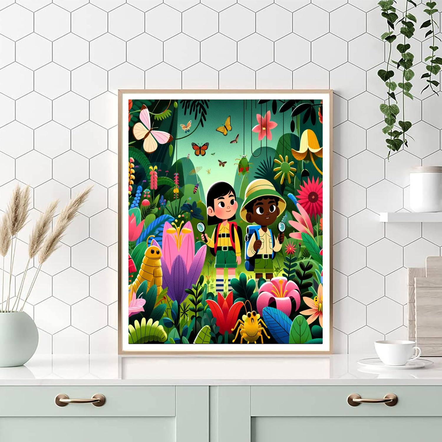 Adventure Of The Tiny Explorers Painting By Numbers Kit