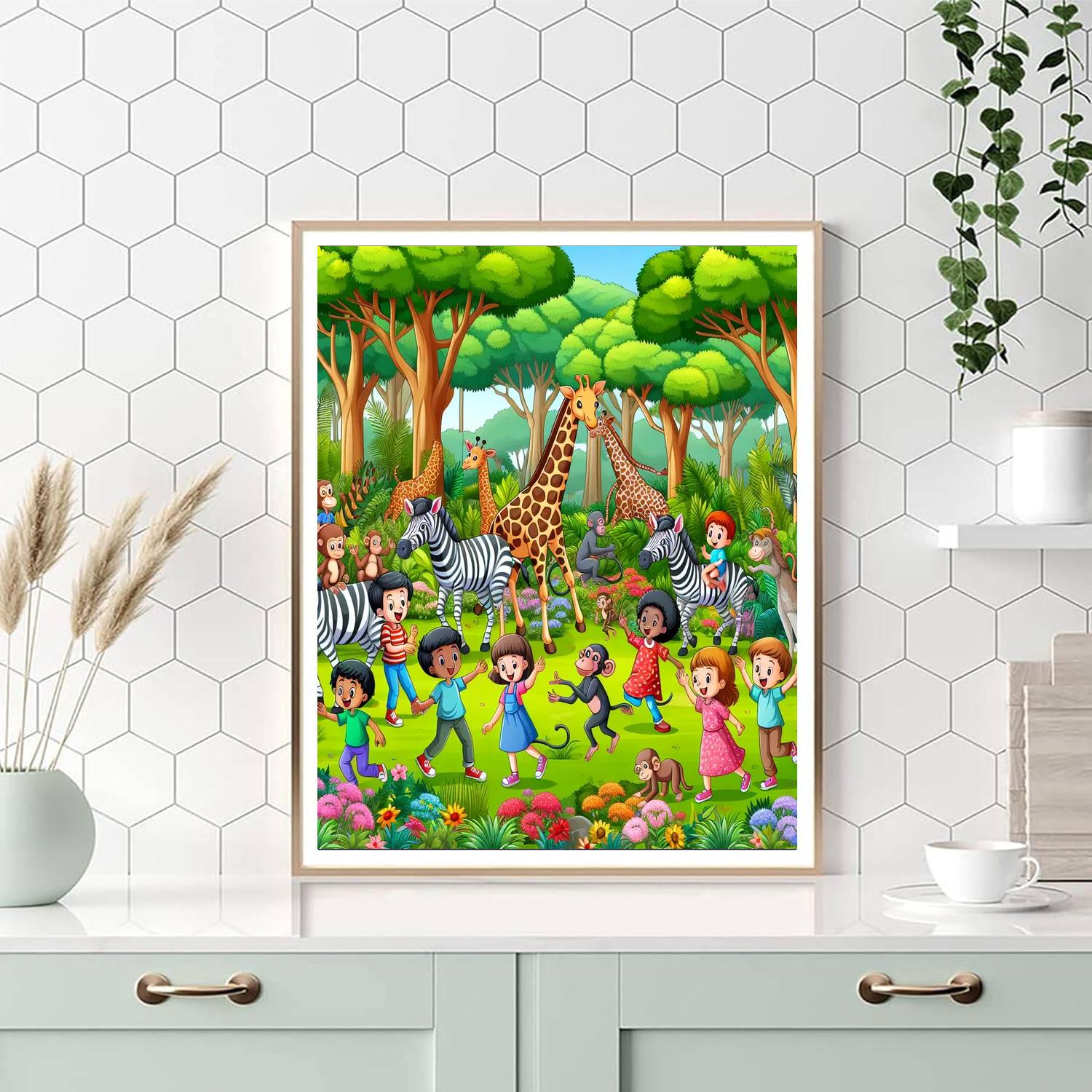 Fantastic Animal Adventure Painting By Numbers Kit
