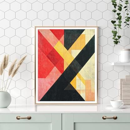 Kazimir Malevich Inspired Spatial Dynamics  Paint By Color