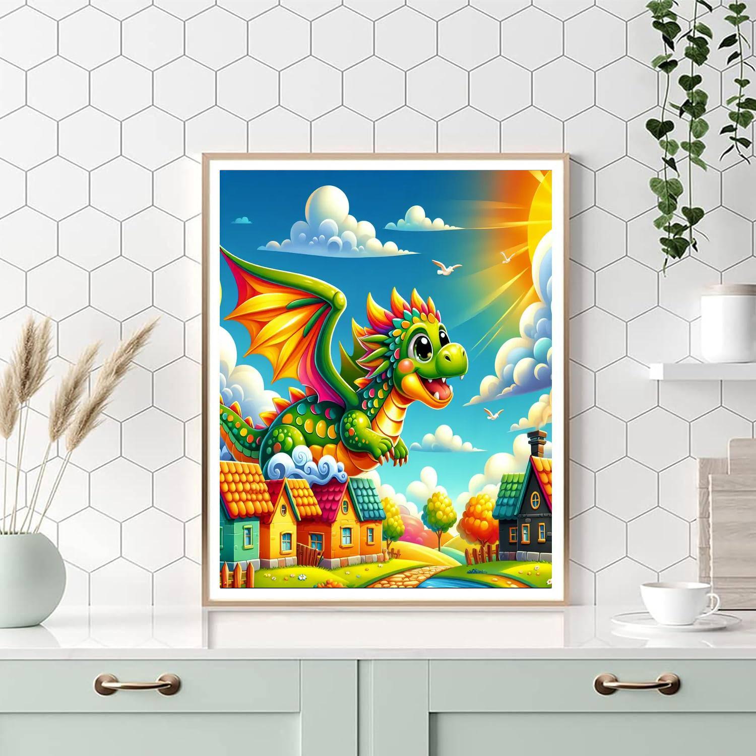 Friendly Dragon Adventure Paint By Numbers