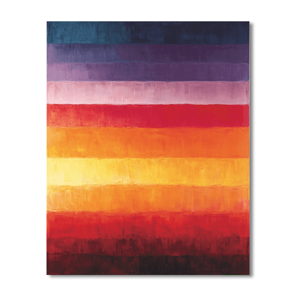 Mark Rothko Inspired Rothko's Sunset Embrace - DIY Painting By Numbers Kit
