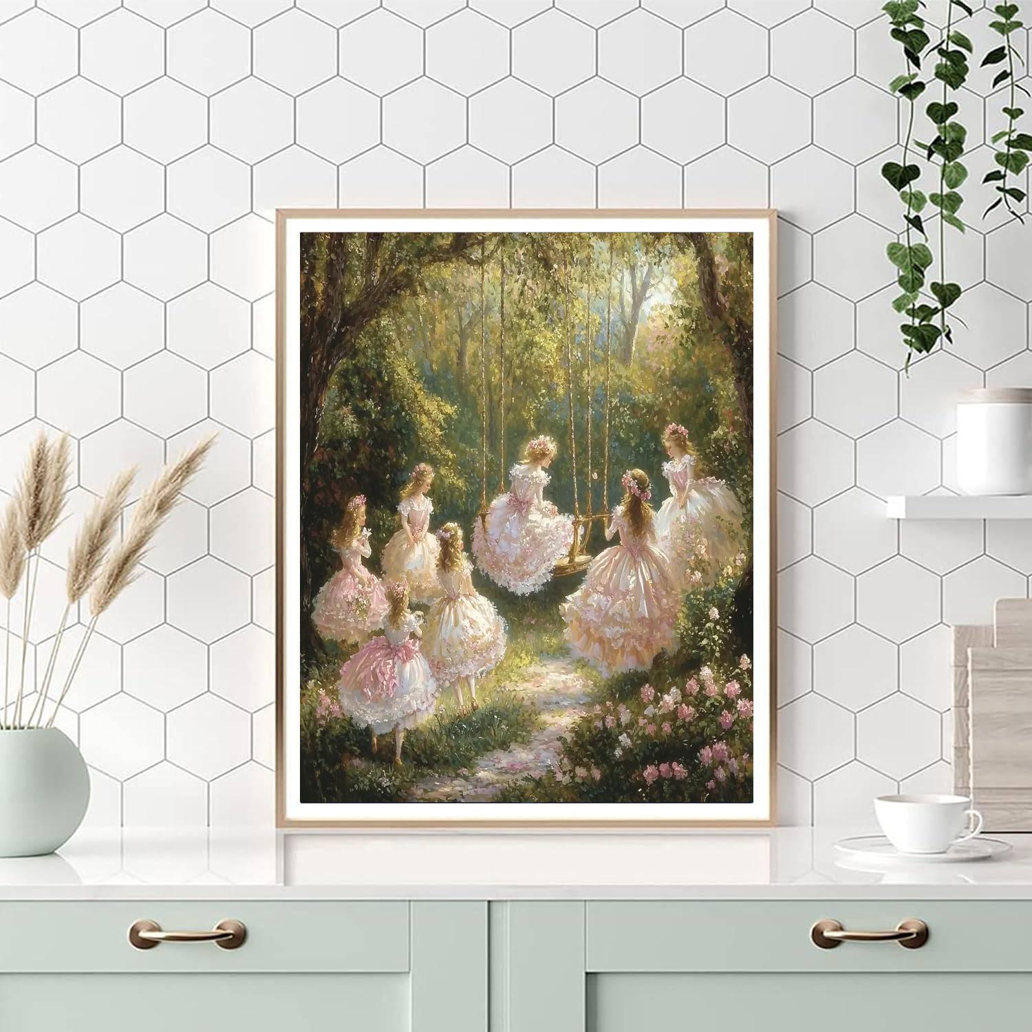 Jean-Honoré Fragonard Inspired Fragonard's Romantic Reverie  DIY Paint By Numbers