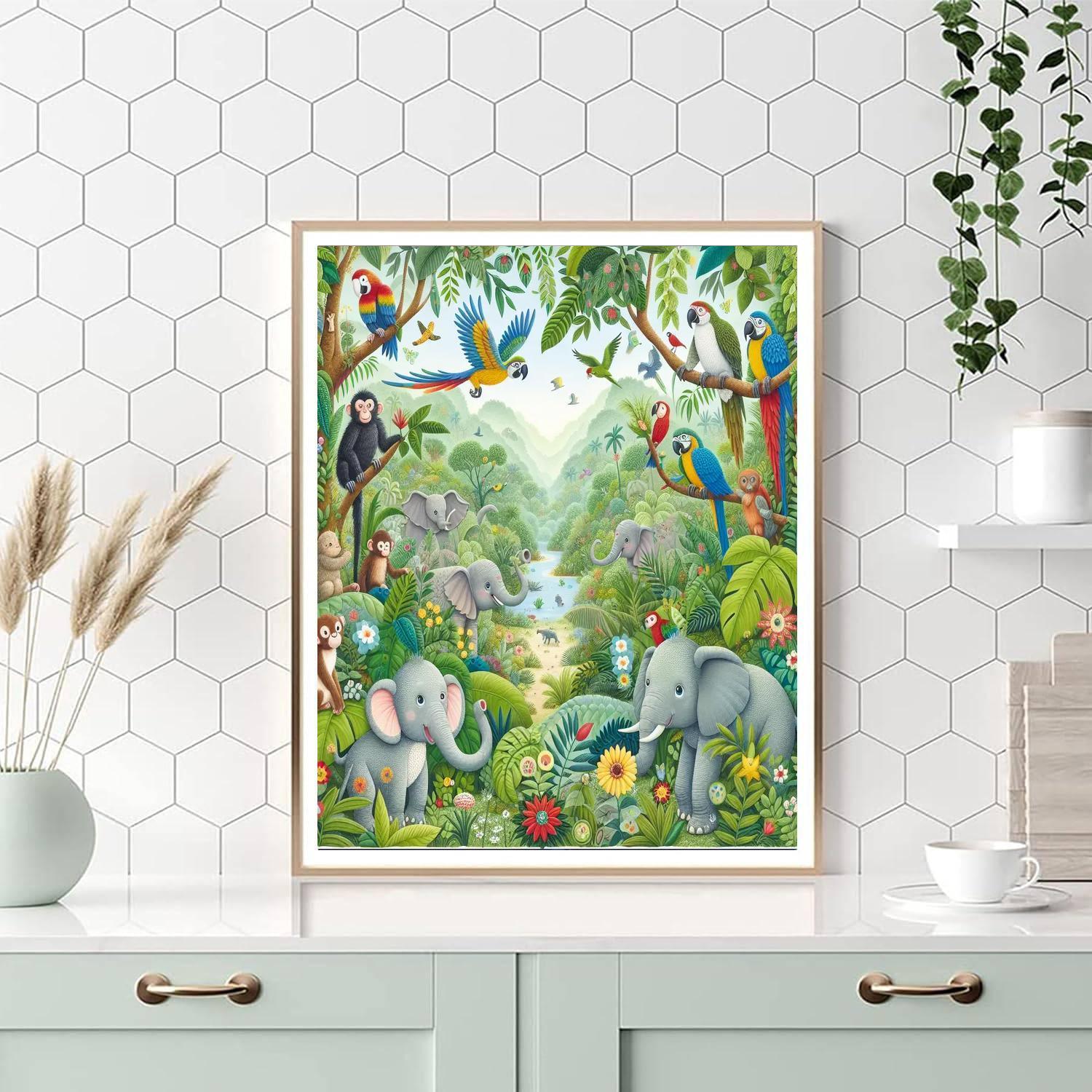 Colorful Wildlife Wonderland Paint By Number